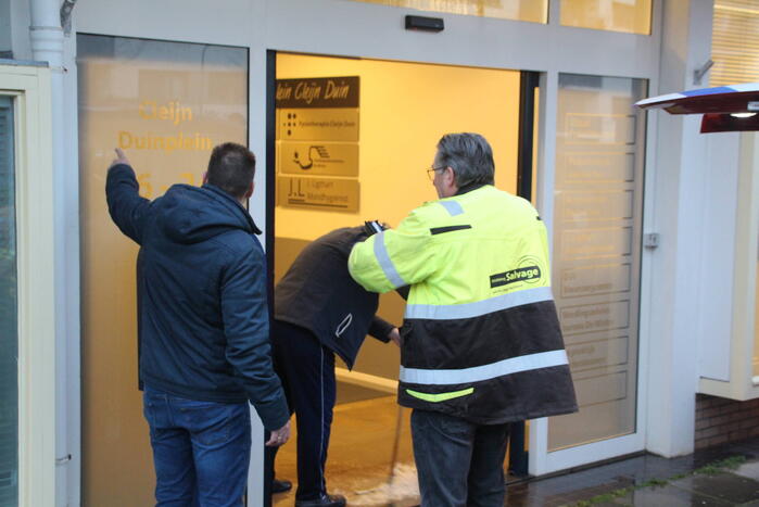 Welzijnskwartier en gezondheidsplein onder water door lekkende kraan