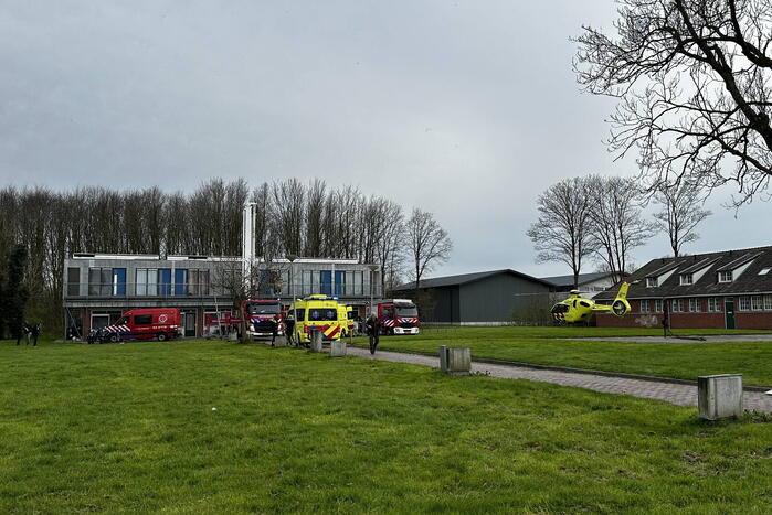 Traumateam assisteert bij medische noodsituatie
