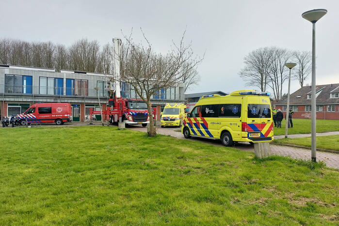 Traumateam assisteert bij medische noodsituatie
