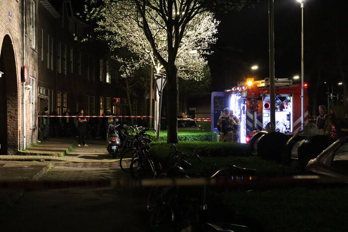 Katten gered bij brand in benedenwoning