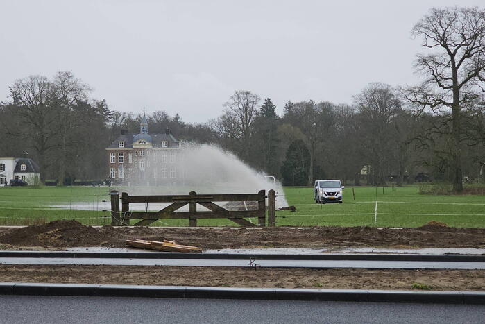 Waterleiding geraakt bij werkzaamheden