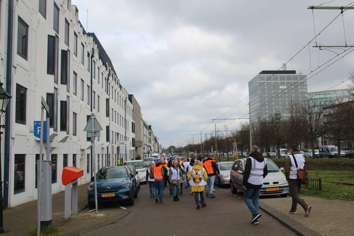 Politieagenten demonstreren tegen te hoge pensioenleeftijd