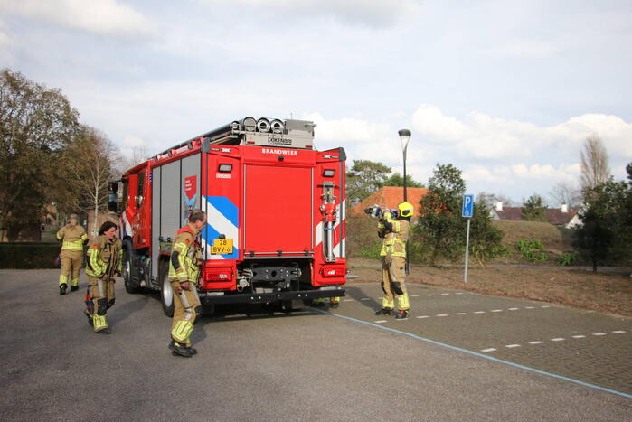 Brandweer bevrijdt vastzittend hert