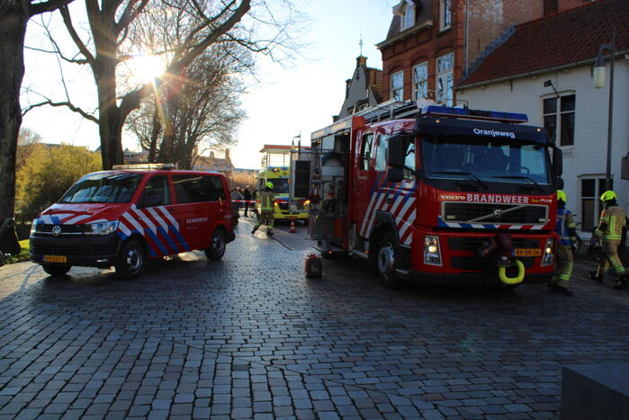 Auto ramt gevel Aziatisch restaurant