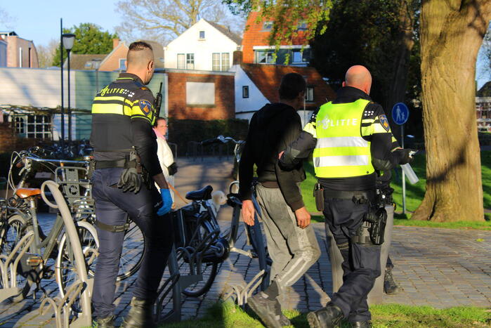 Auto ramt gevel Aziatisch restaurant