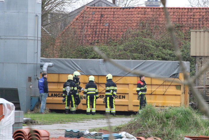 Rookontwikkeling bij brand in container