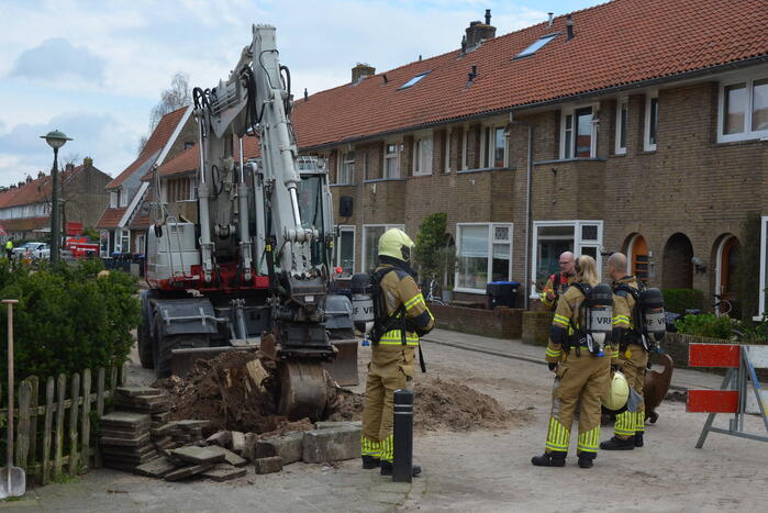 Gaslekkage ontstaan tijdens werkzaamheden
