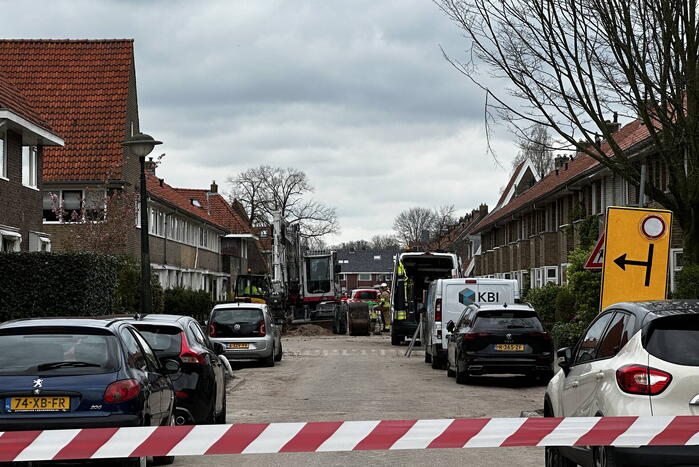 Gaslekkage ontstaan tijdens werkzaamheden
