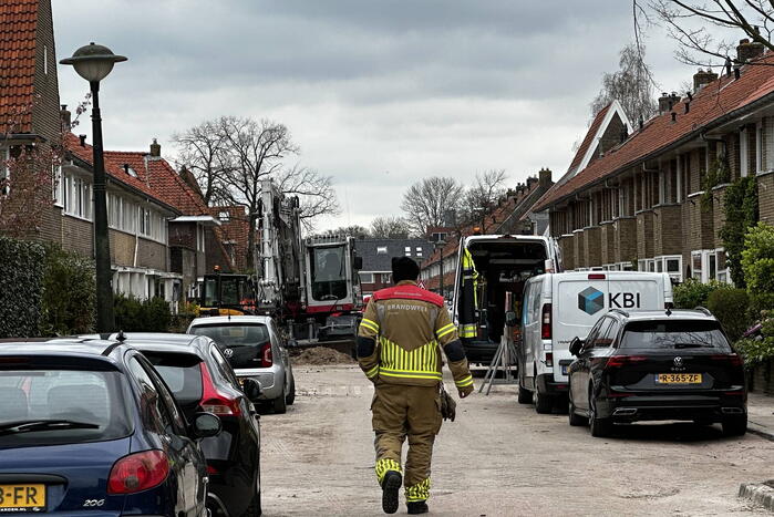 Gaslekkage ontstaan tijdens werkzaamheden