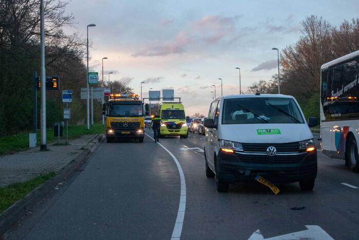 Vier voertuigen betrokken bij kettingbotsing