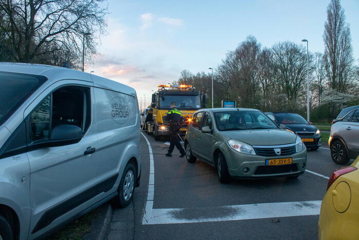 Vier voertuigen betrokken bij kettingbotsing