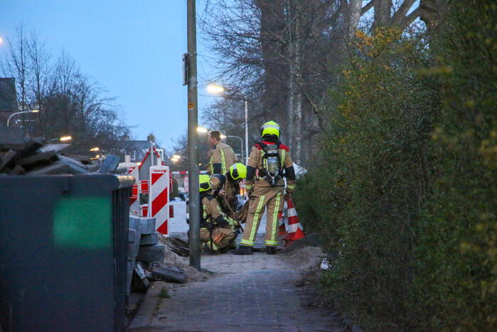 Weg afgesloten vanwege gaslekkage