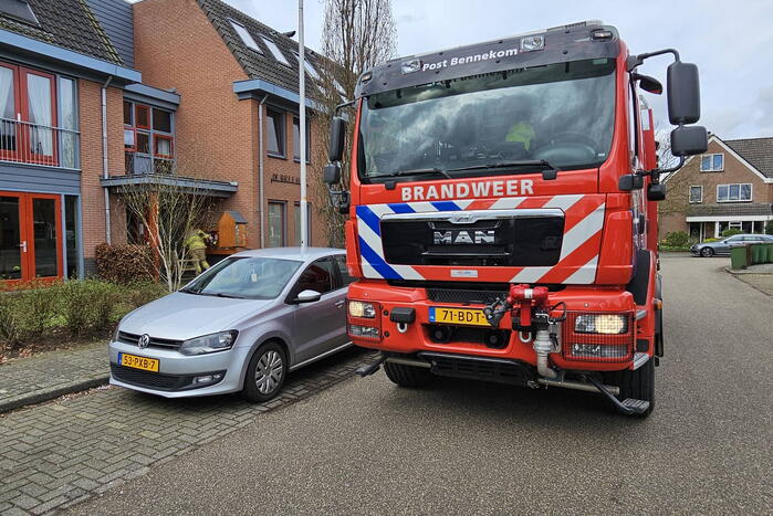 Woonlocatie ontruimd wegens brand