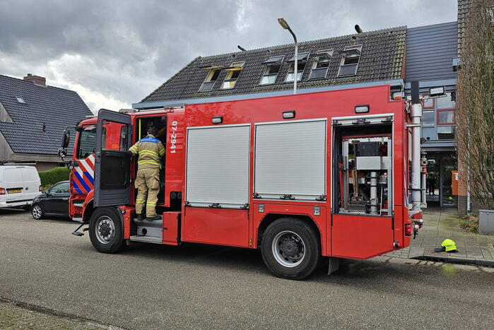 Woonlocatie ontruimd wegens brand