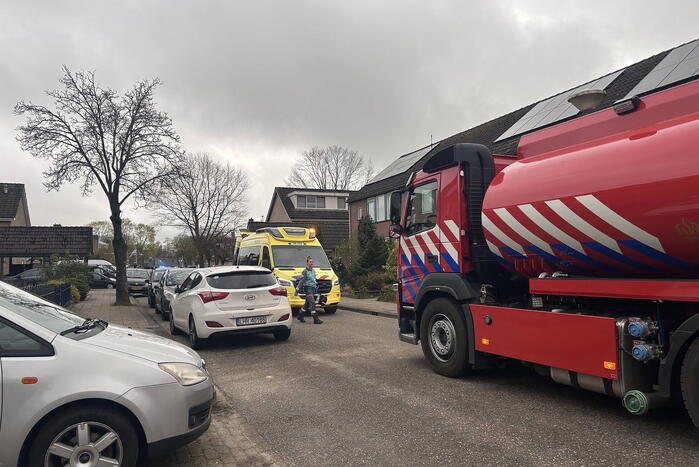 Rookontwikkeling bij brand in keuken van woning