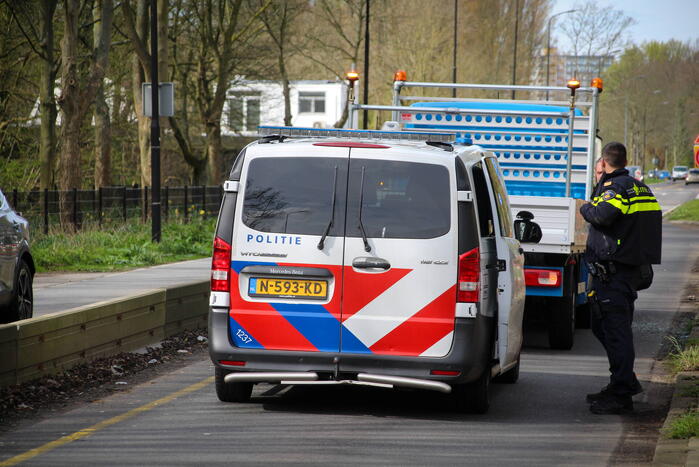 Verkeerschaos door kop-staartbotsing