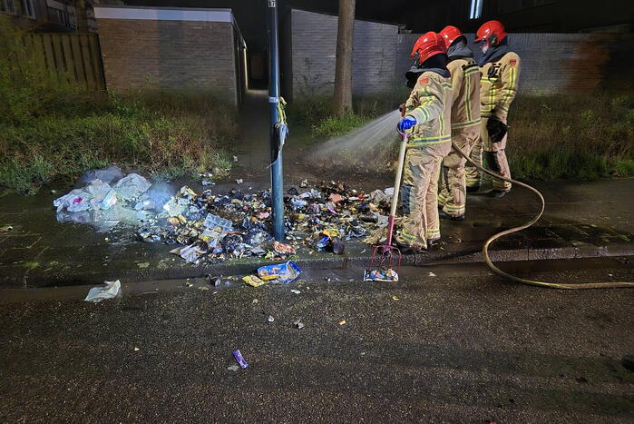 Flinke rookontwikkeling door afvalbrand