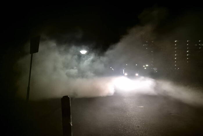 Flinke rookontwikkeling door afvalbrand