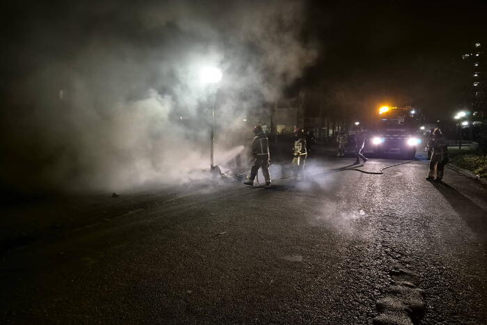 Flinke rookontwikkeling door afvalbrand