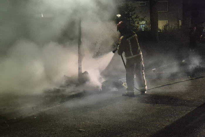 Flinke rookontwikkeling door afvalbrand