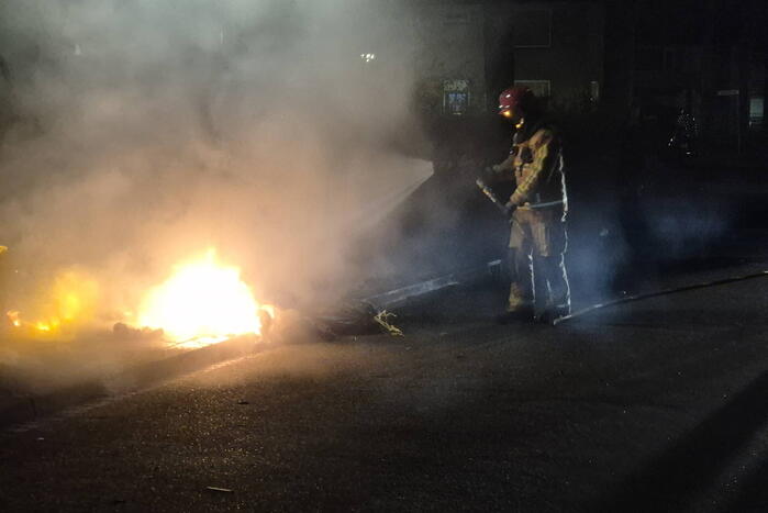 Flinke rookontwikkeling door afvalbrand