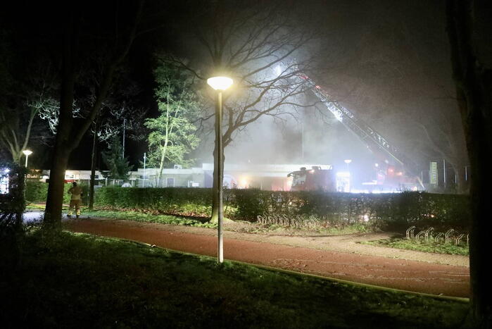 Grote brand in clubhuis van voetbalvereniging