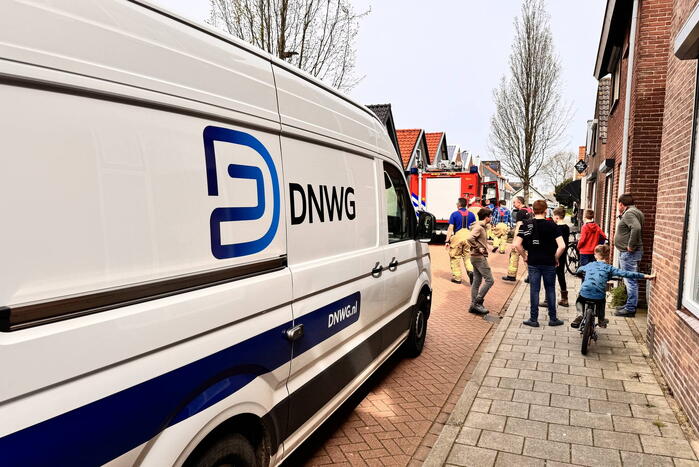 Gaslekkage door werkzaamheden in tuin van woning