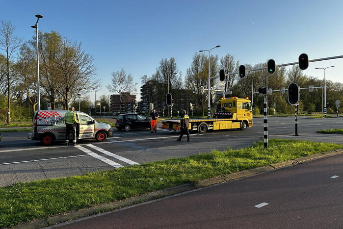 Kettingbotsing bij verkeerslichten