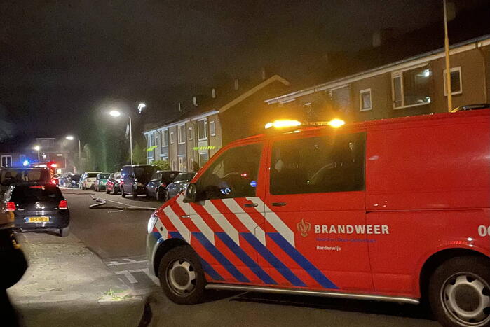 Auto verwoest door brand