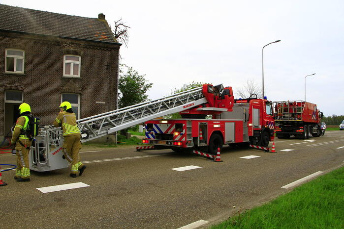 Rookontwikkeling bij brand in vrijstaande woning