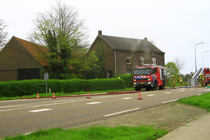 Rookontwikkeling bij brand in vrijstaande woning