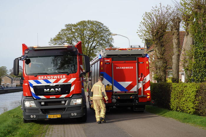 Veel rook bij brand in schuur