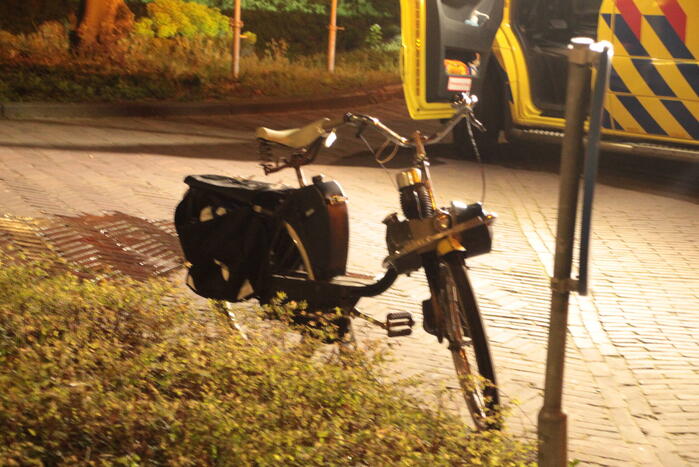 Solex bestuurder gewond bij aanrijding met fietser