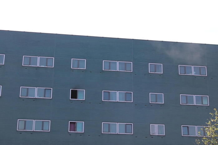 Brand in een studentenhuis van technische Universiteit