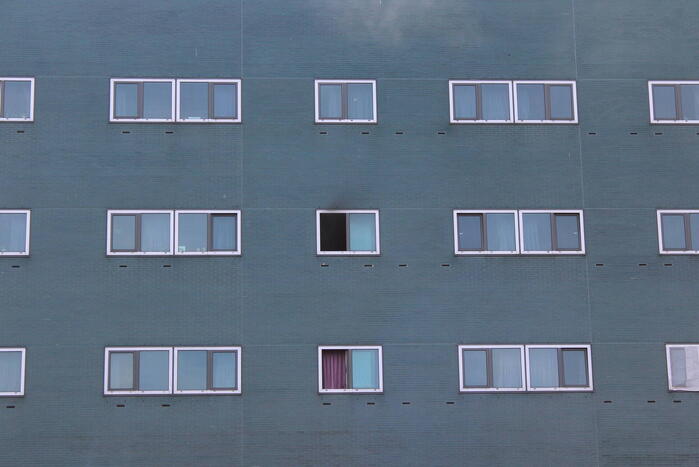 Brand in een studentenhuis van technische Universiteit