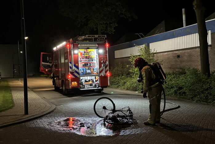 Spartamet vat vlam op industrieterrein