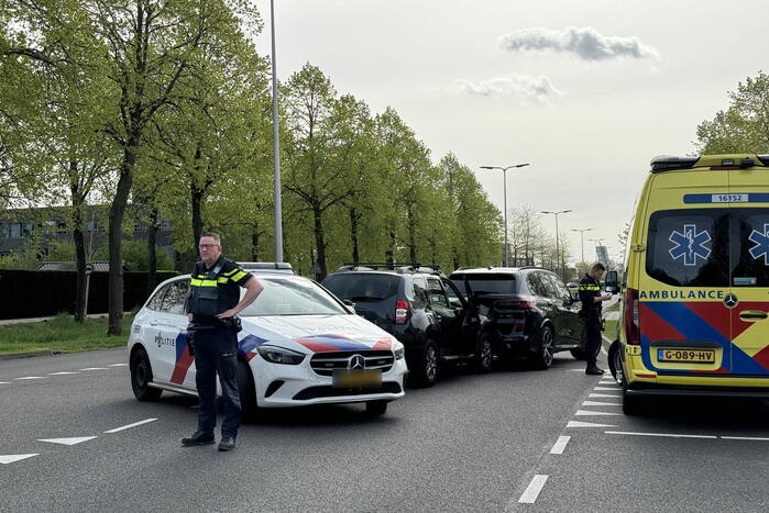 Kop-staartbotsing tussen twee voertuigen