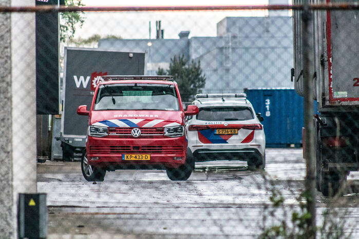 Brand in oven van bedrijf