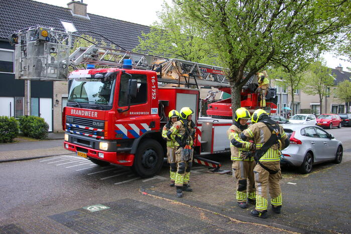 Dakrand los door harde wind