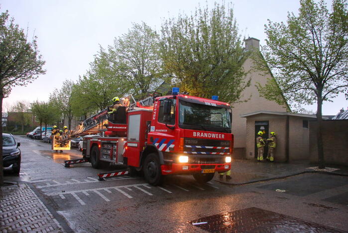 Dakrand los door harde wind