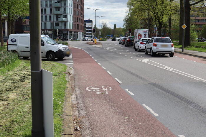 Vastlopende rem van trailer zorg voor verkeershinder