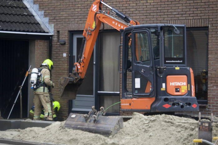 Gaslekkage door graafwerkzaamheden