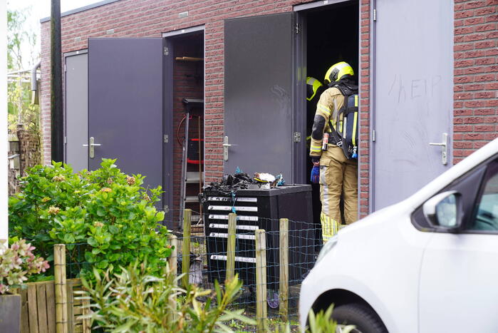 Brand in berging snel onder controle