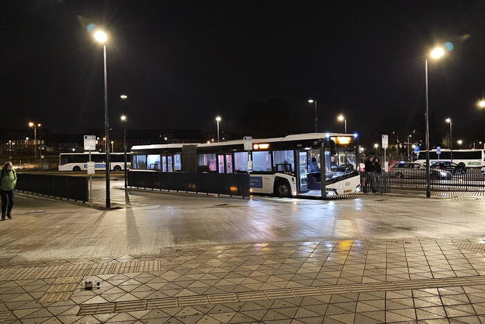 Busverkeer enkele minuten onderbroken wegens staking