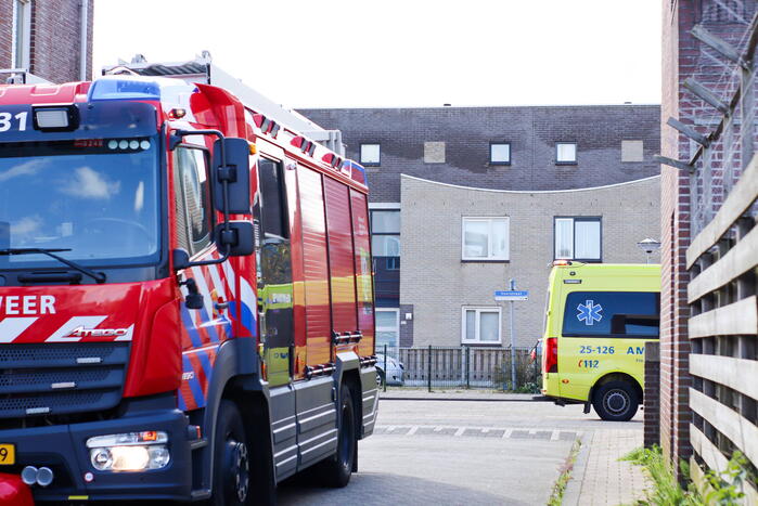 Brandweer ventileert appartement na kleine brand