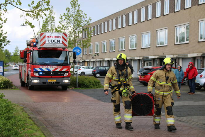 Föhn veroorzaakt flinke rookontwikkeling in schuur van woning