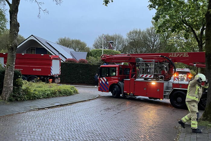 Brand in schoorsteen snel onder controle