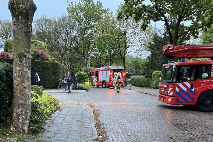 Brand in schoorsteen snel onder controle