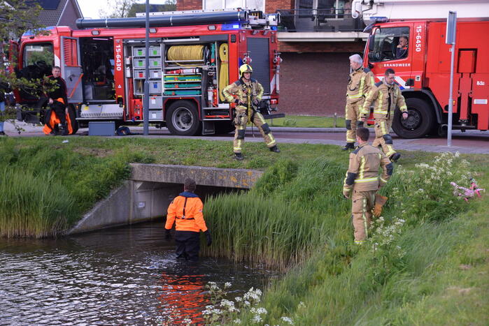 Korte zoekactie na aantreffen kinderfiets bij water