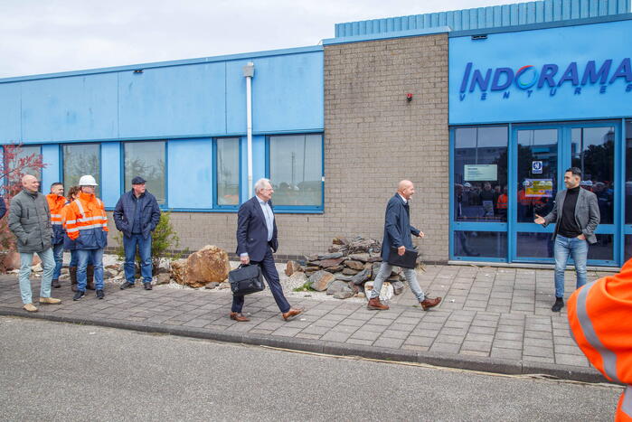 Personeel Indorama protesteert tegen aangekondigde sluiting
